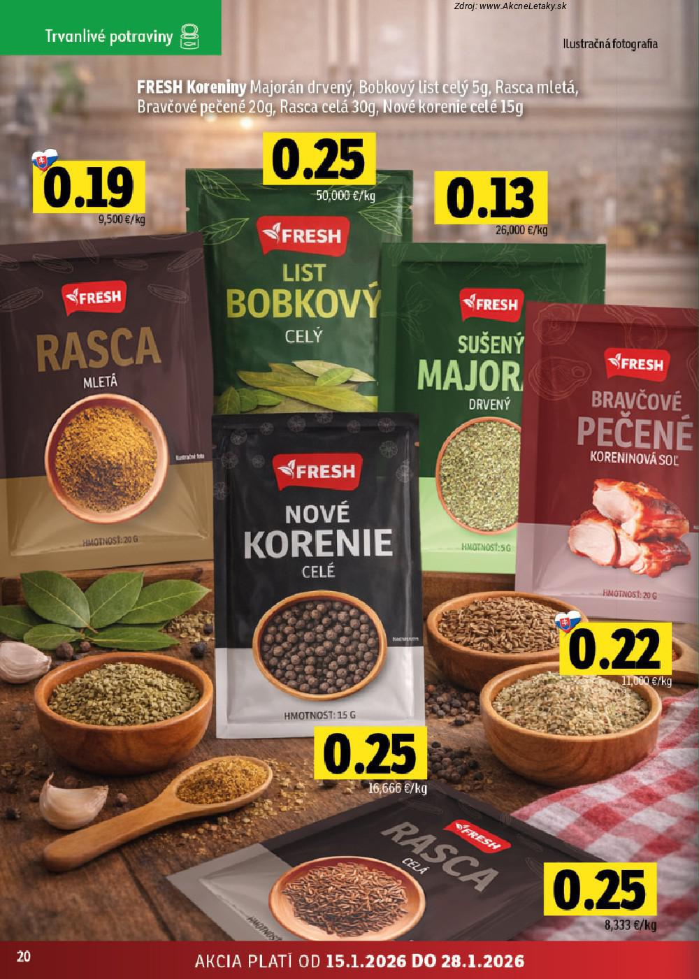 Leták FRESH (15. 1. - 28. 1. 2026) - strana 20 z 44