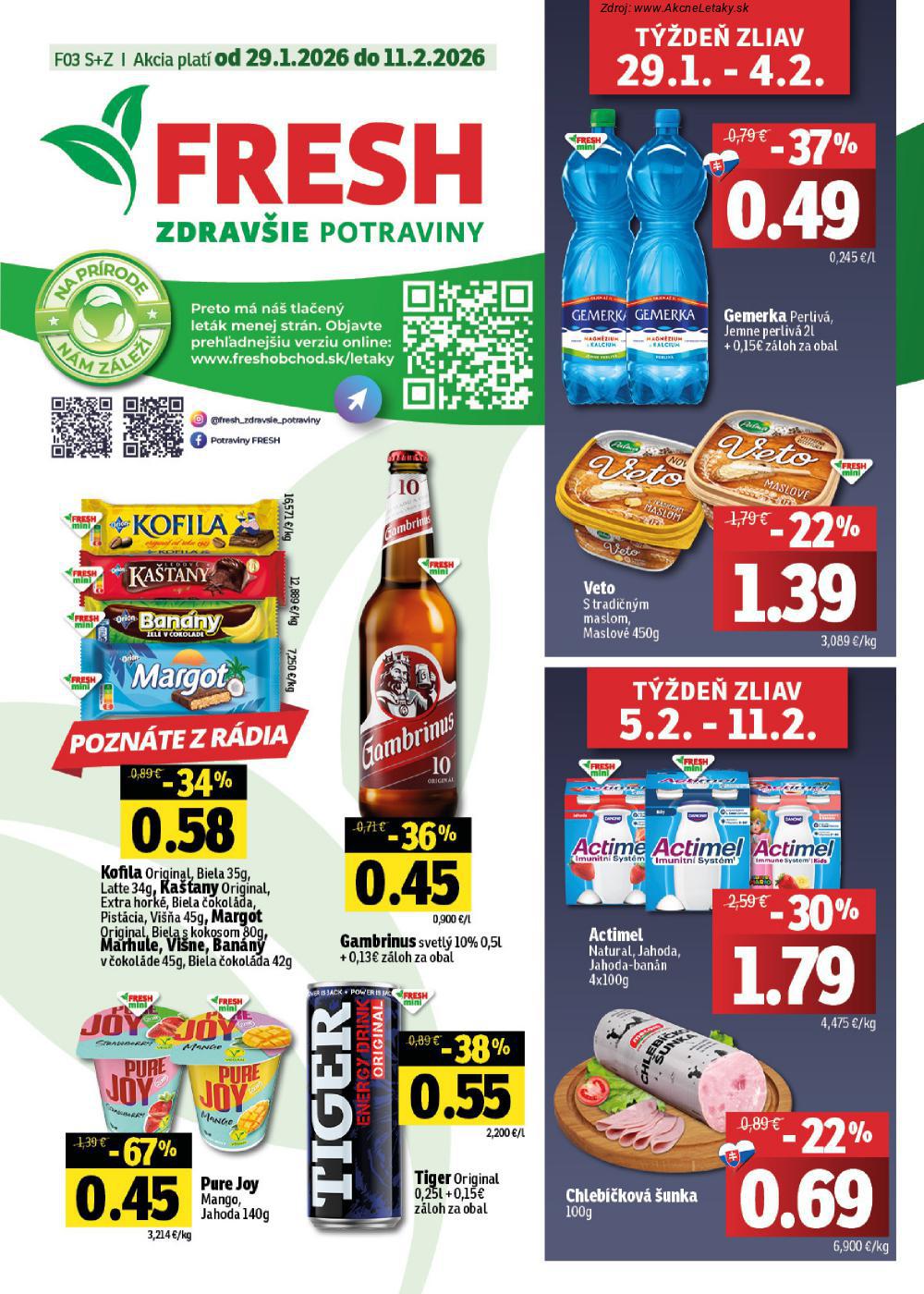 Leták FRESH (29. 1. - 11. 2. 2026) - strana 1 z 40