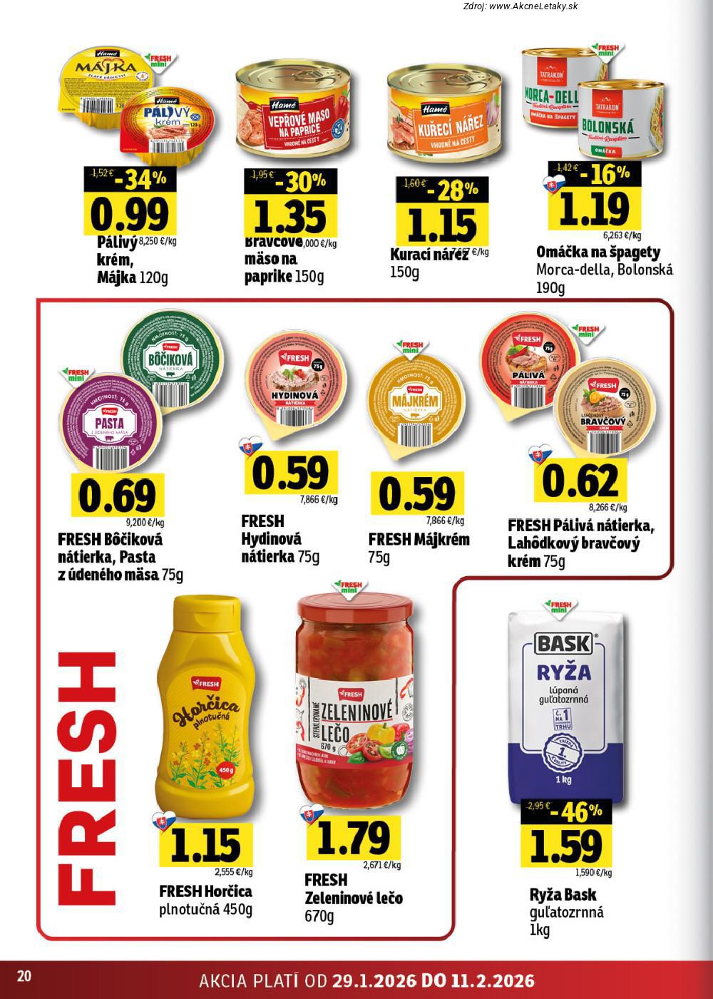 Leták FRESH (29. 1. - 11. 2. 2026) - strana 20 z 40
