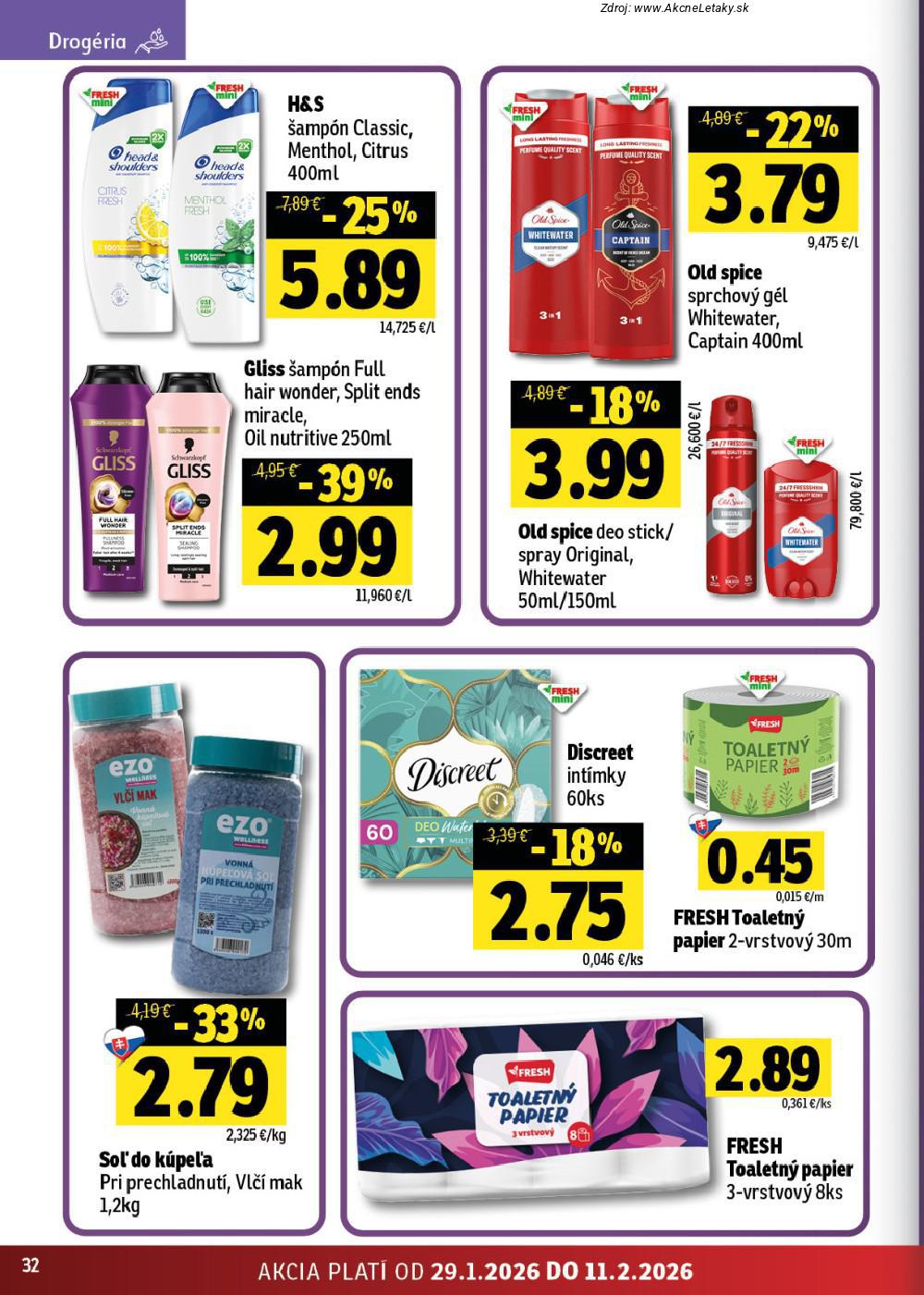 Leták FRESH (29. 1. - 11. 2. 2026) - strana 32 z 40