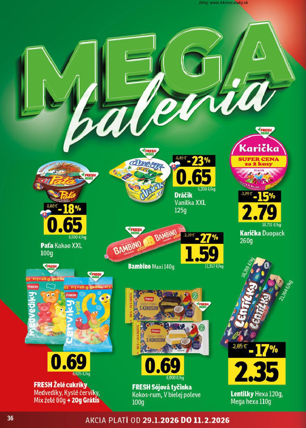 Leták FRESH (29. 1. - 11. 2. 2026) - strana 36 z 40