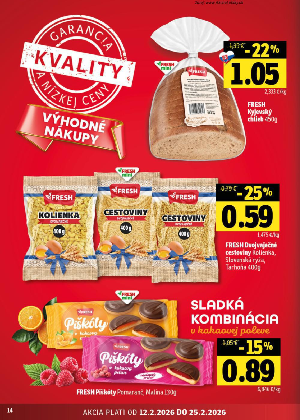 Leták FRESH (12. 2. - 25. 2. 2026) - strana 14 z 42