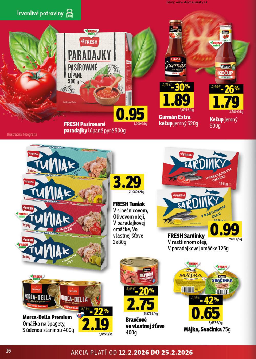 Leták FRESH (12. 2. - 25. 2. 2026) - strana 16 z 42
