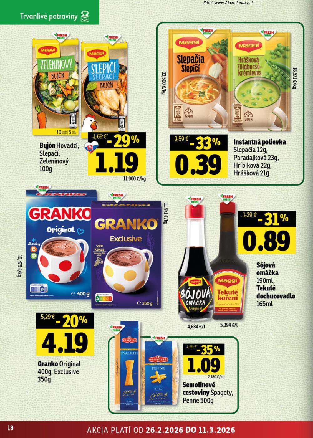 Leták FRESH (26. 2. - 11. 3. 2026) - strana 18 z 46