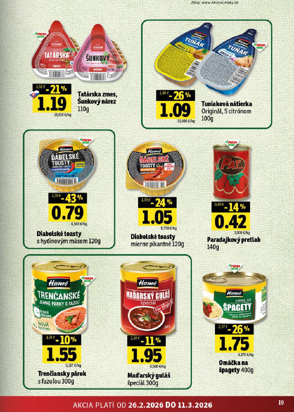 Leták FRESH (26. 2. - 11. 3. 2026) - strana 19 z 46