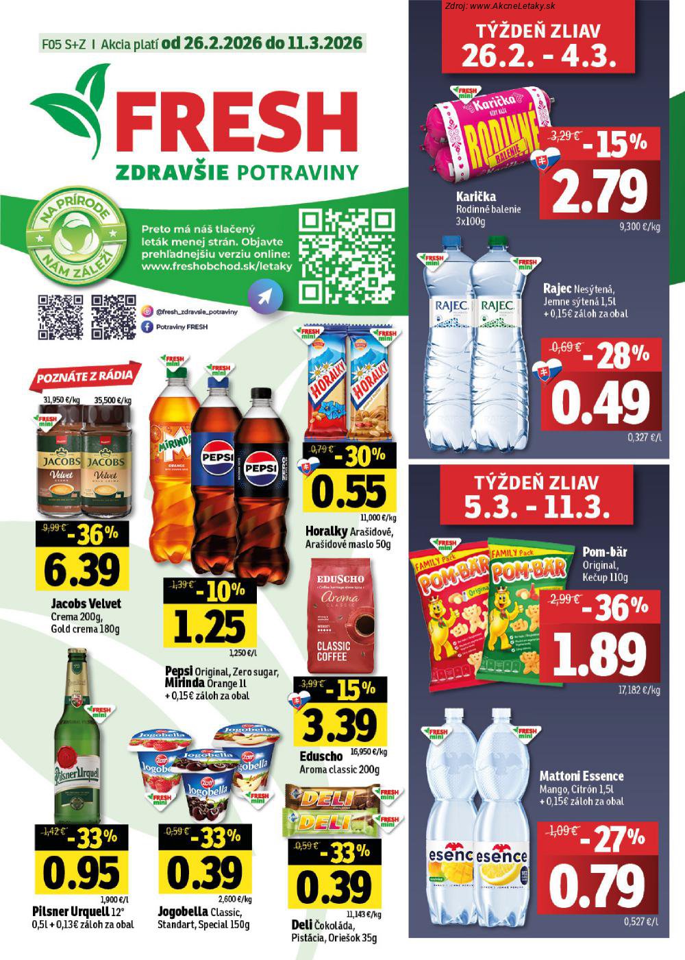 Leták FRESH (26. 2. - 11. 3. 2026) - strana 1 z 42