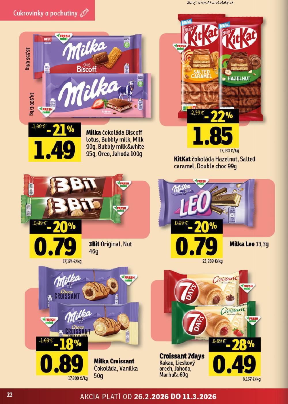 Leták FRESH (26. 2. - 11. 3. 2026) - strana 22 z 42