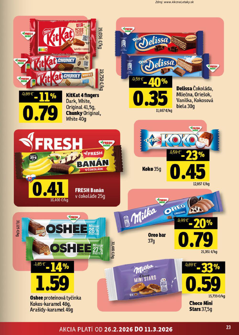 Leták FRESH (26. 2. - 11. 3. 2026) - strana 23 z 42