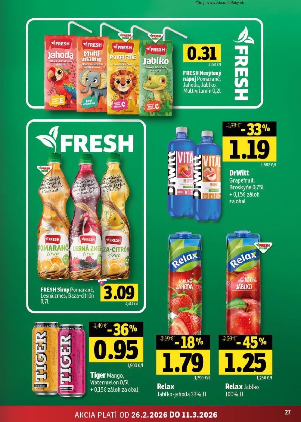 Leták FRESH (26. 2. - 11. 3. 2026) - strana 27 z 42