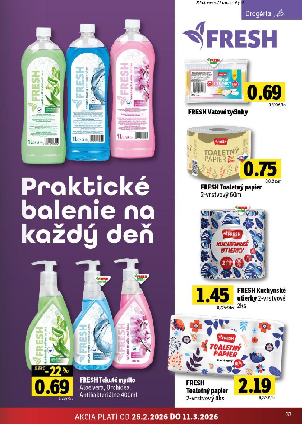 Leták FRESH (26. 2. - 11. 3. 2026) - strana 33 z 42
