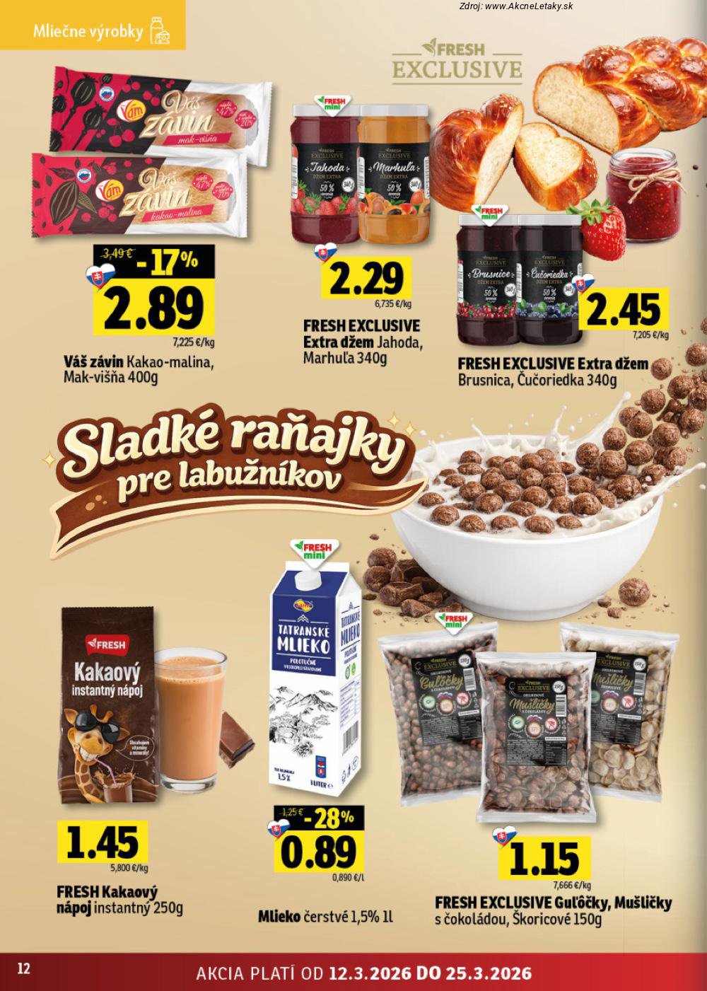 Leták FRESH (12. 3. - 25. 3. 2026) - strana 12 z 46