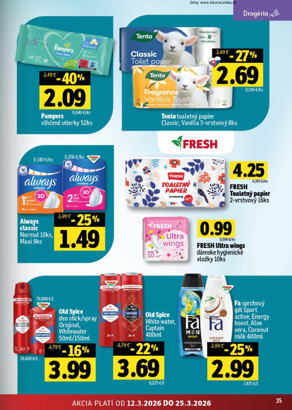 Leták FRESH (12. 3. - 25. 3. 2026) - strana 35 z 46