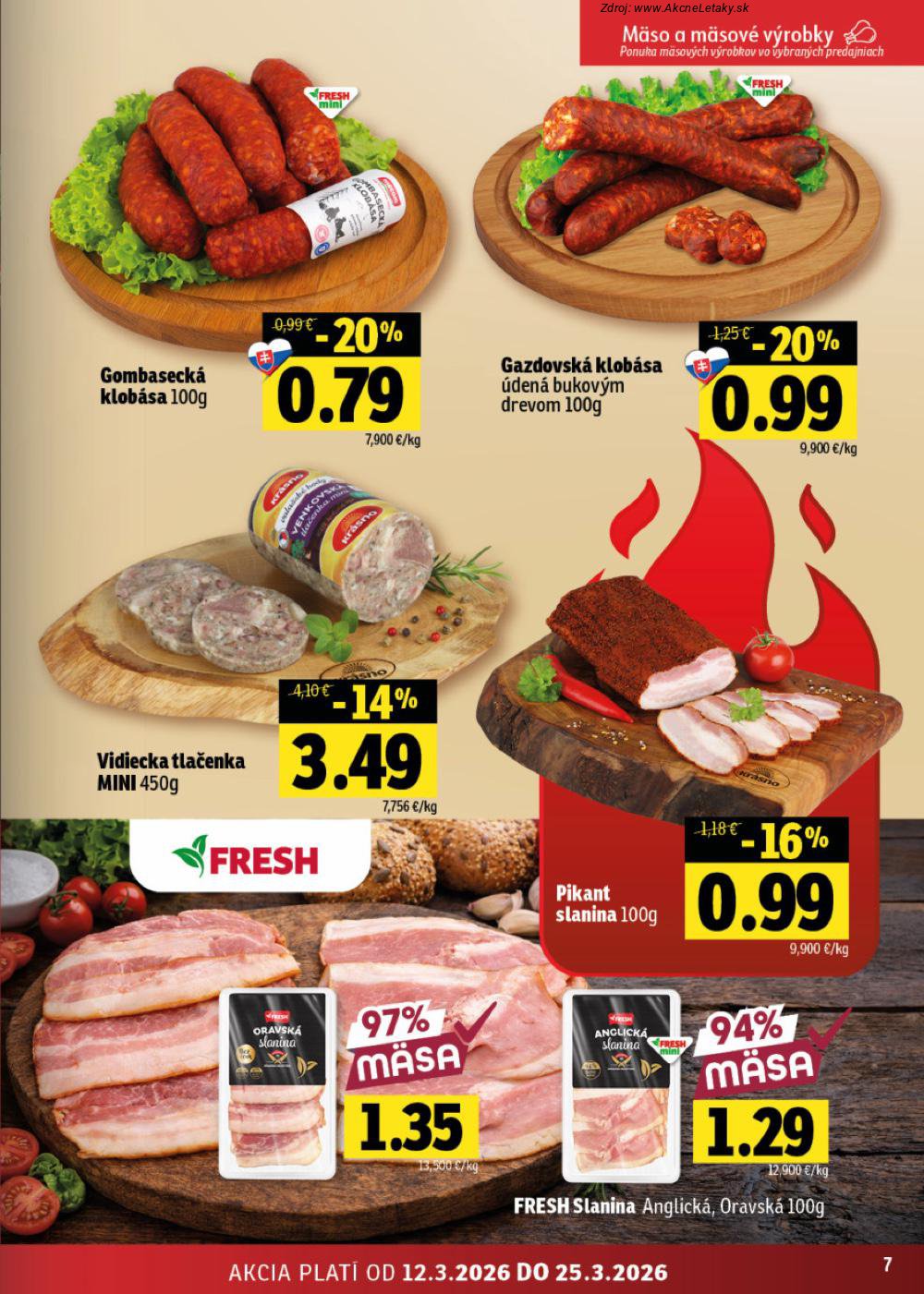 Leták FRESH (12. 3. - 25. 3. 2026) - strana 7 z 46