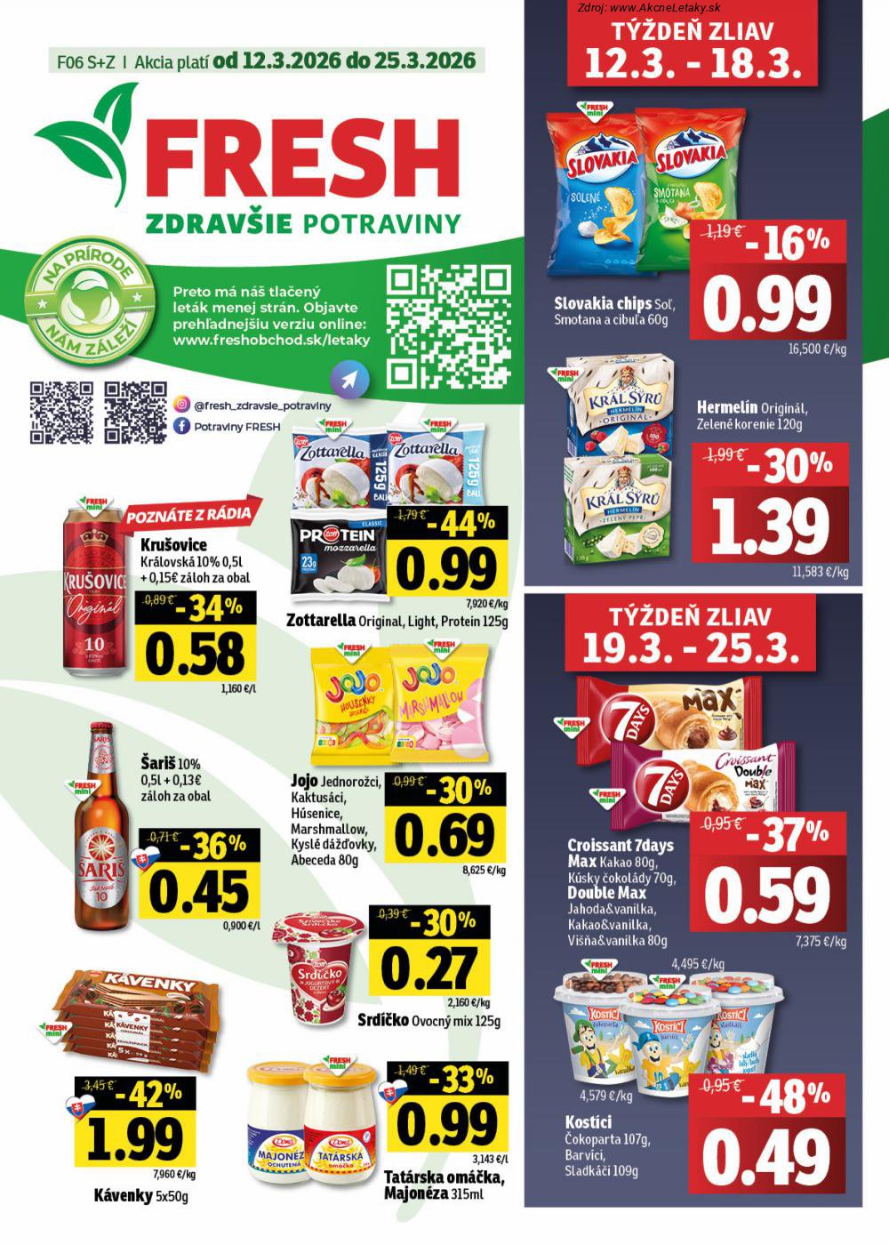 Leták FRESH (12. 3. - 25. 3. 2026) - strana 1 z 42