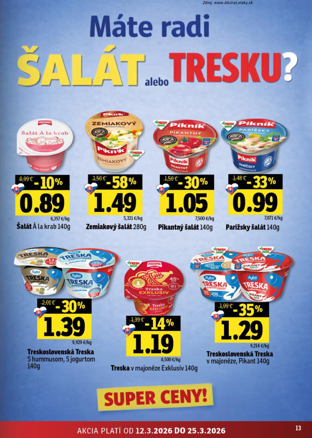 Leták FRESH (12. 3. - 25. 3. 2026) - strana 13 z 42