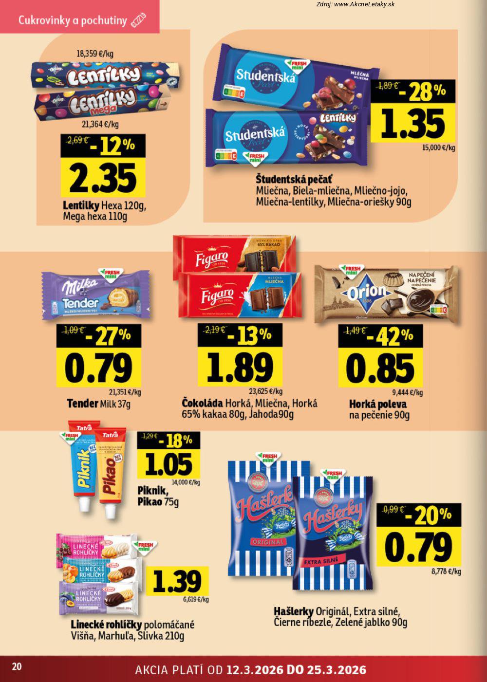 Leták FRESH (12. 3. - 25. 3. 2026) - strana 20 z 42