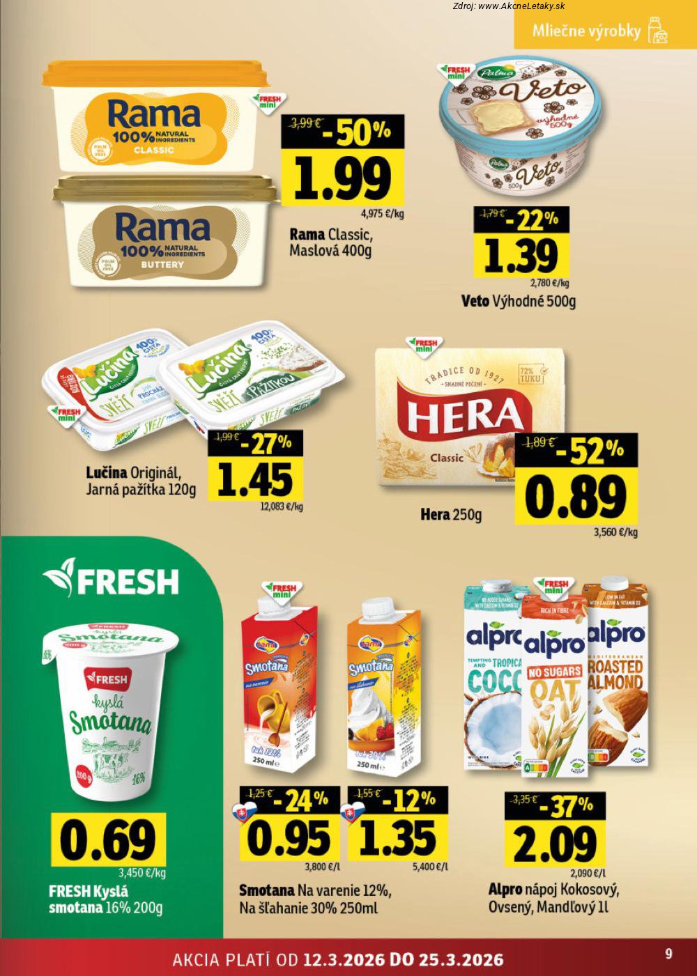 Leták FRESH (12. 3. - 25. 3. 2026) - strana 9 z 42