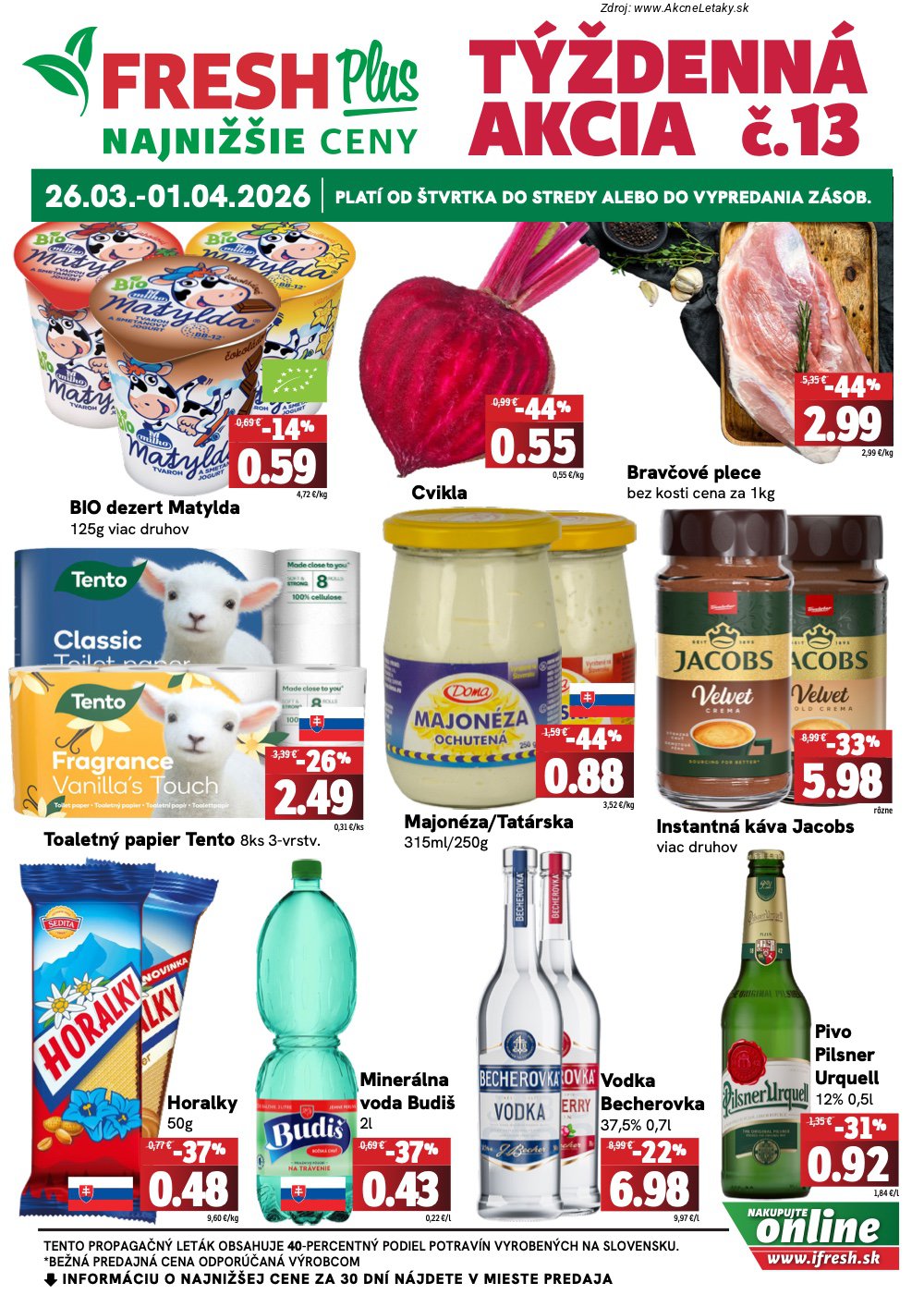 Leták FRESH - strana 1
