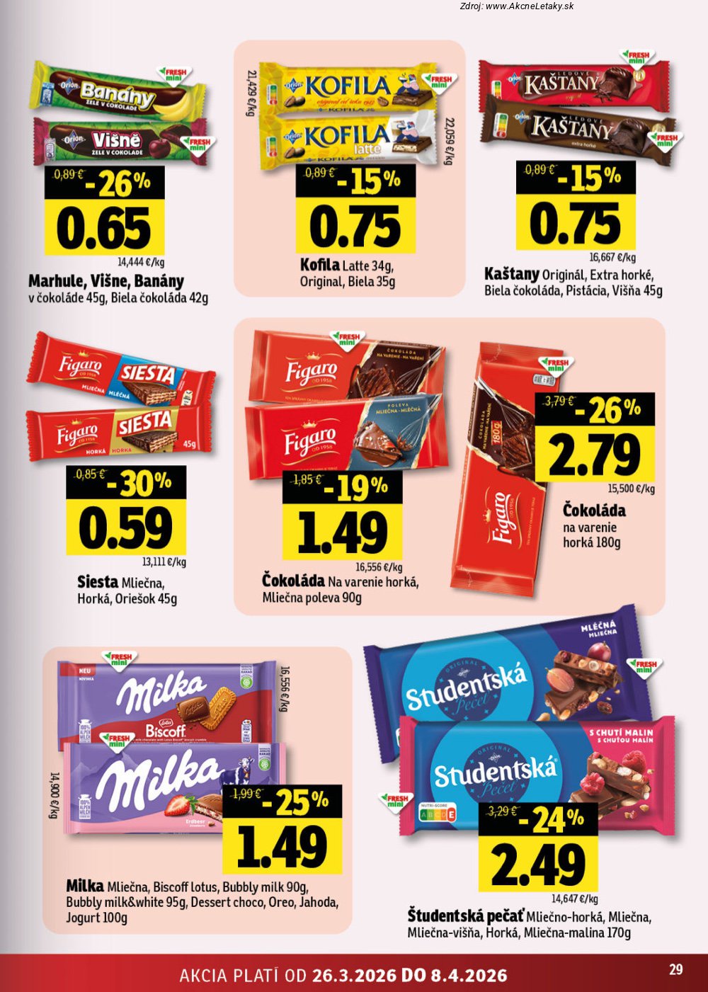 Leták FRESH (26. 3. - 8. 4. 2026) - strana 29 z 48