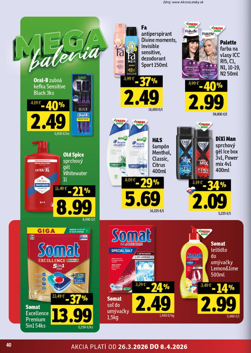 Leták FRESH (26. 3. - 8. 4. 2026) - strana 40 z 48