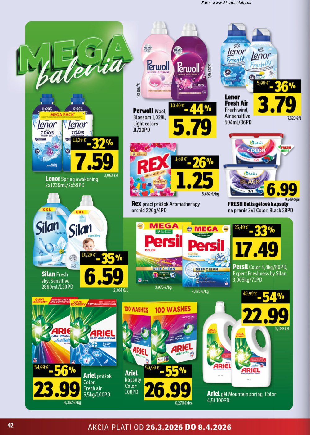Leták FRESH (26. 3. - 8. 4. 2026) - strana 42 z 48