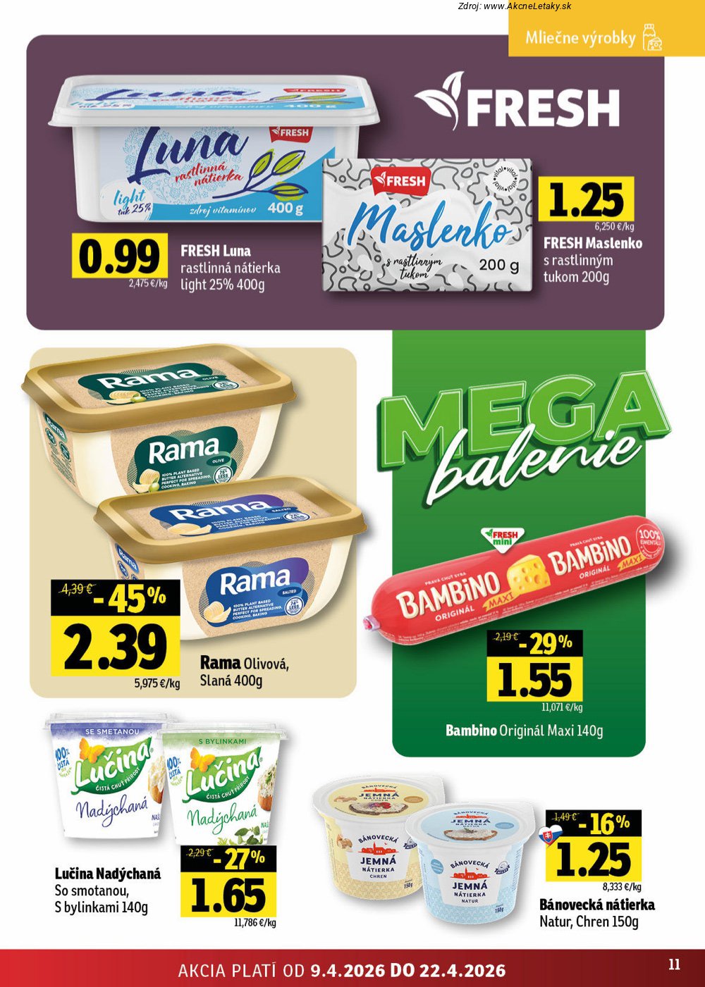 Leták FRESH (9. 4. - 22. 4. 2026) - strana 11 z 42