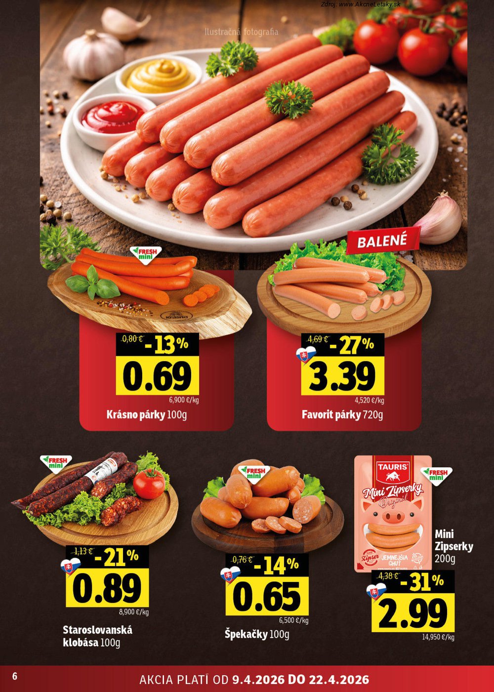 Leták FRESH (9. 4. - 22. 4. 2026) - strana 6 z 42
