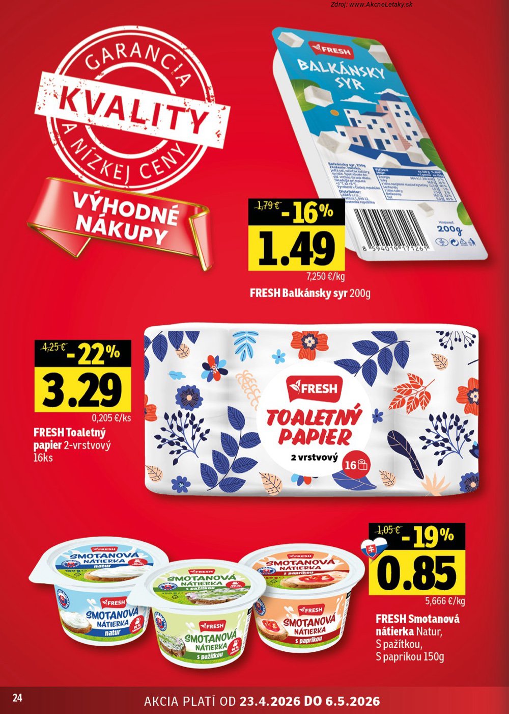 Leták FRESH (23. 4. - 6. 5. 2026) - strana 24 z 50