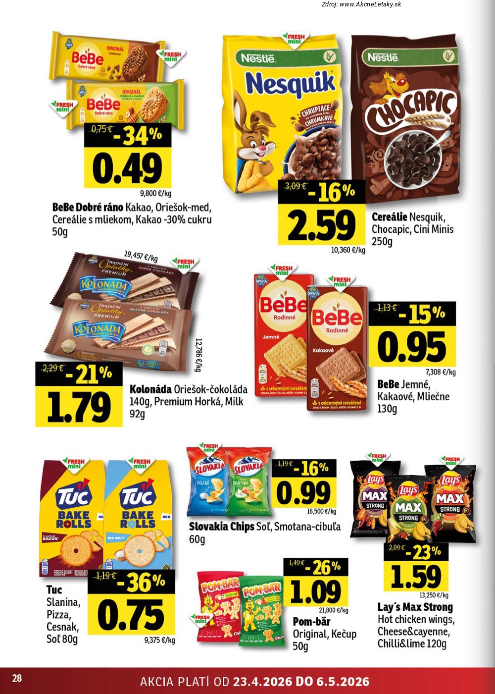 Leták FRESH (23. 4. - 6. 5. 2026) - strana 28 z 50