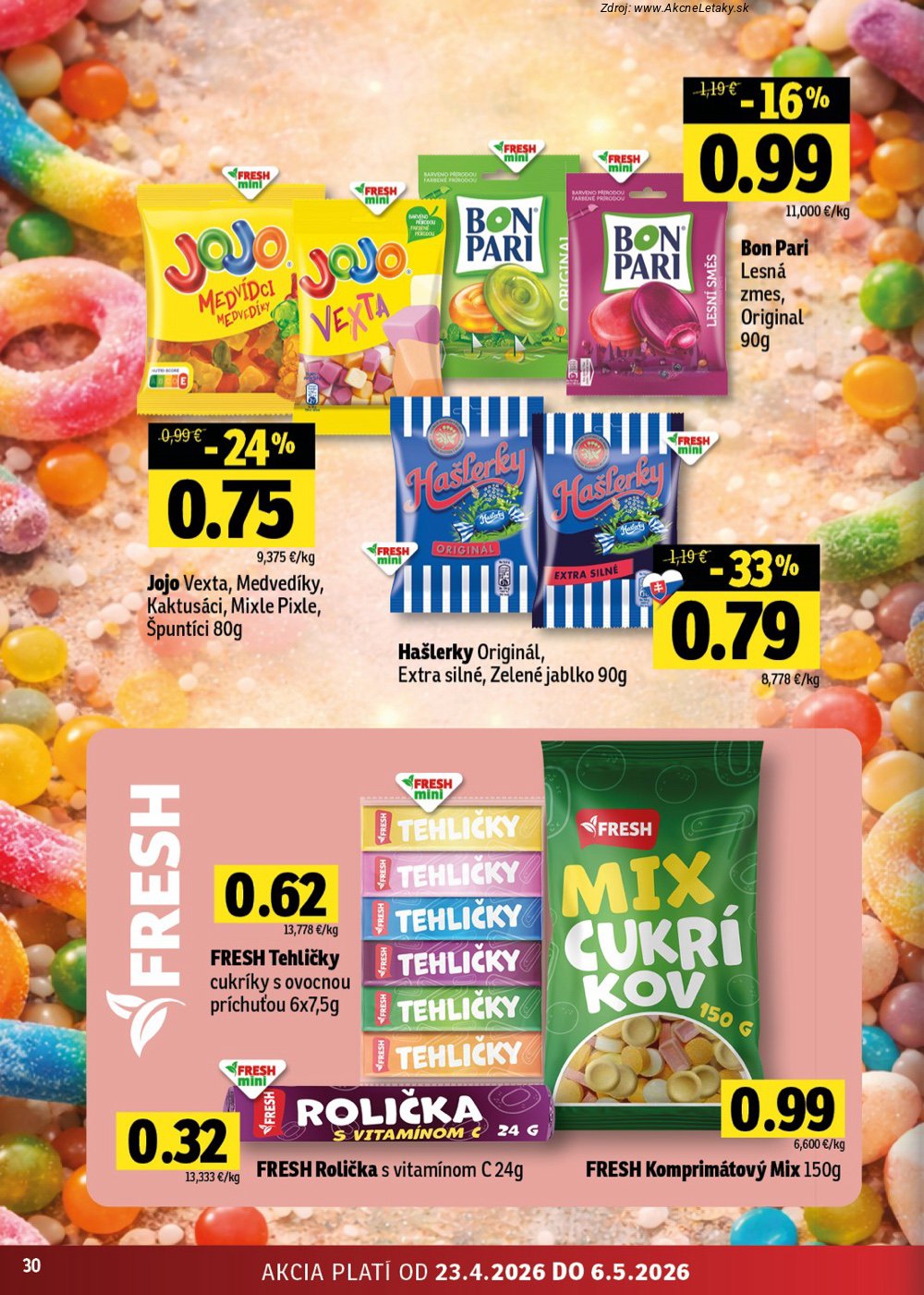 Leták FRESH (23. 4. - 6. 5. 2026) - strana 30 z 50