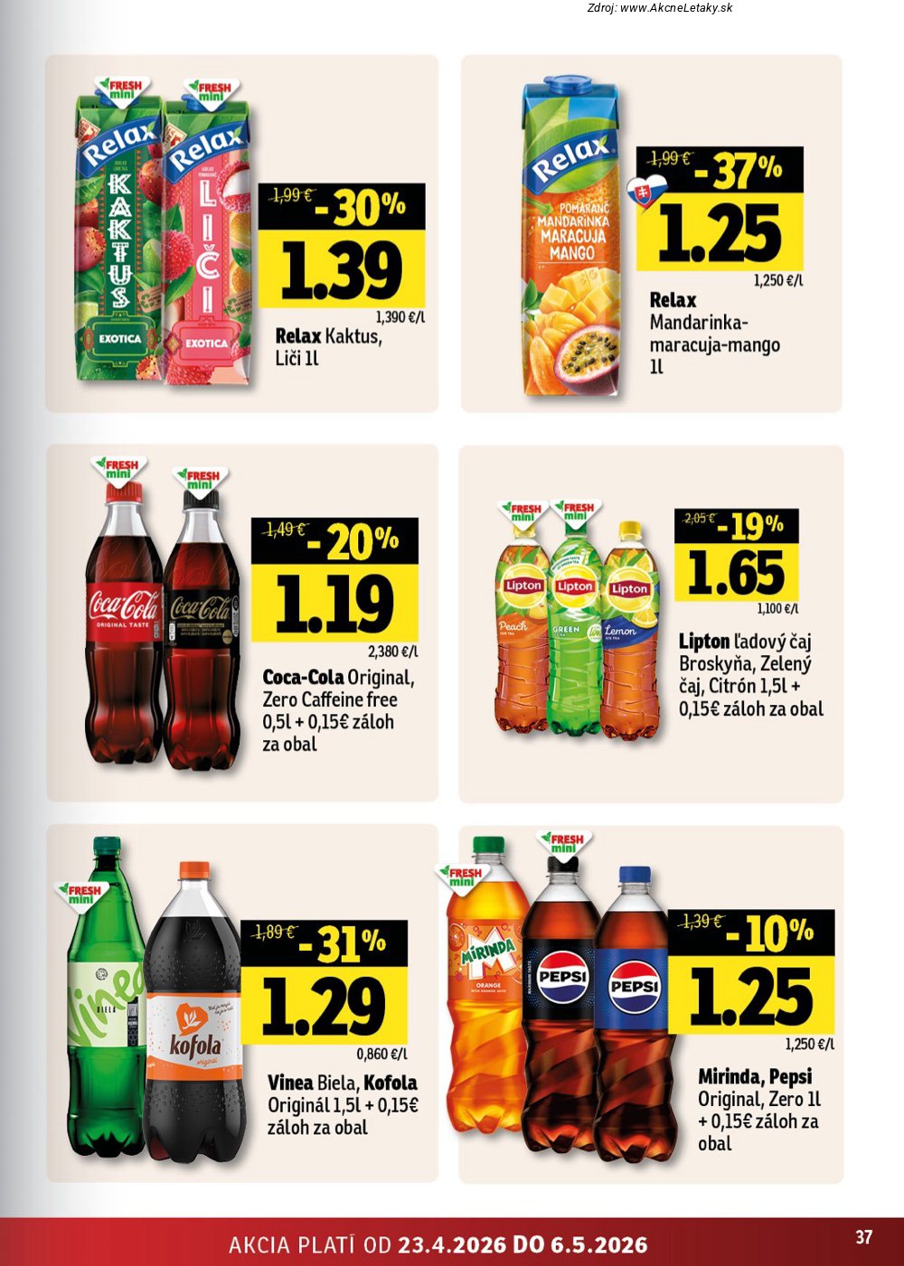 Leták FRESH (23. 4. - 6. 5. 2026) - strana 37 z 50