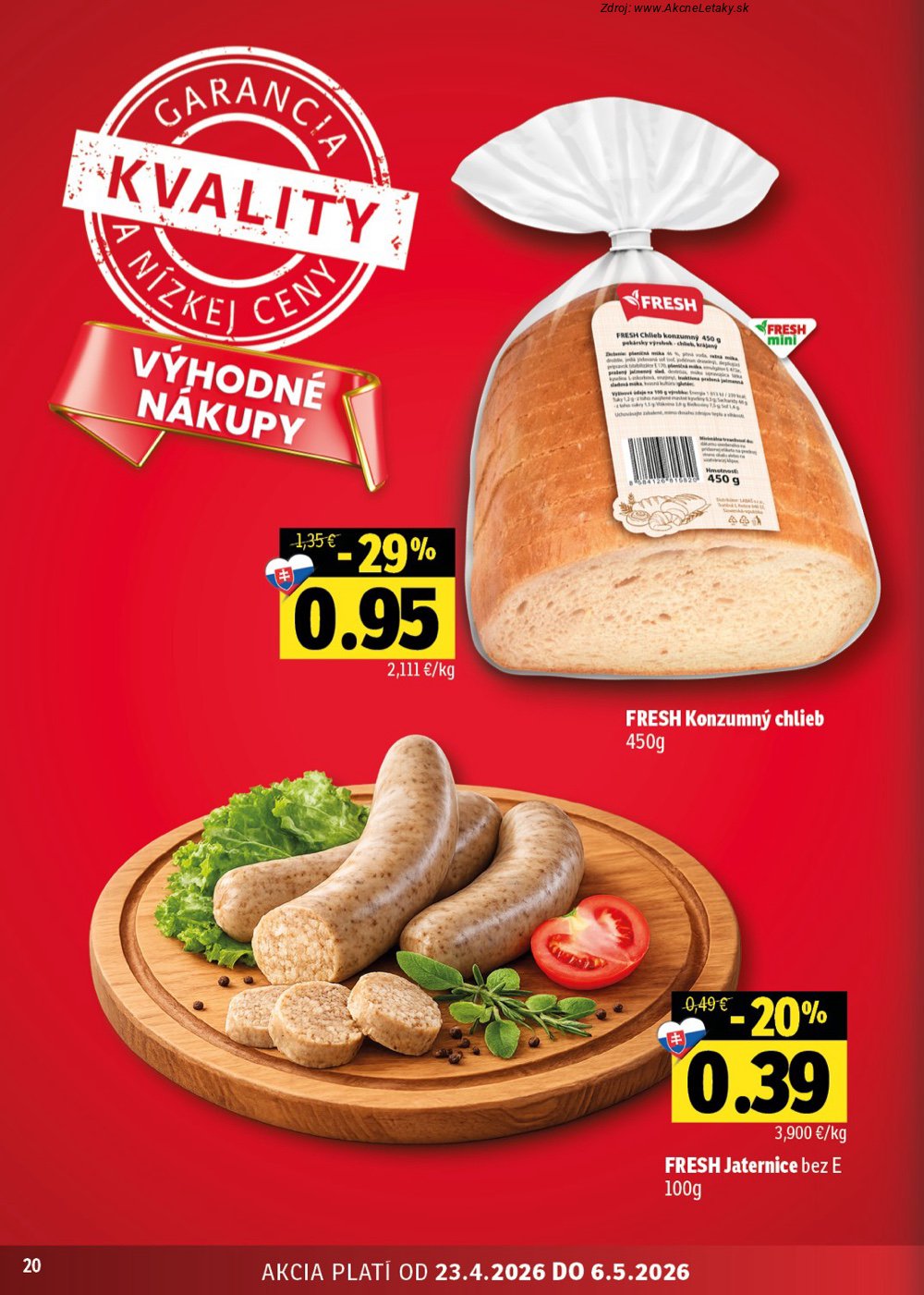 Leták FRESH (23. 4. - 6. 5. 2026) - strana 20 z 46