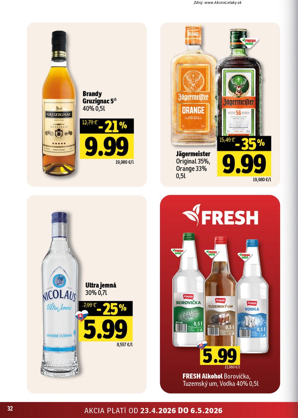 Leták FRESH (23. 4. - 6. 5. 2026) - strana 32 z 46