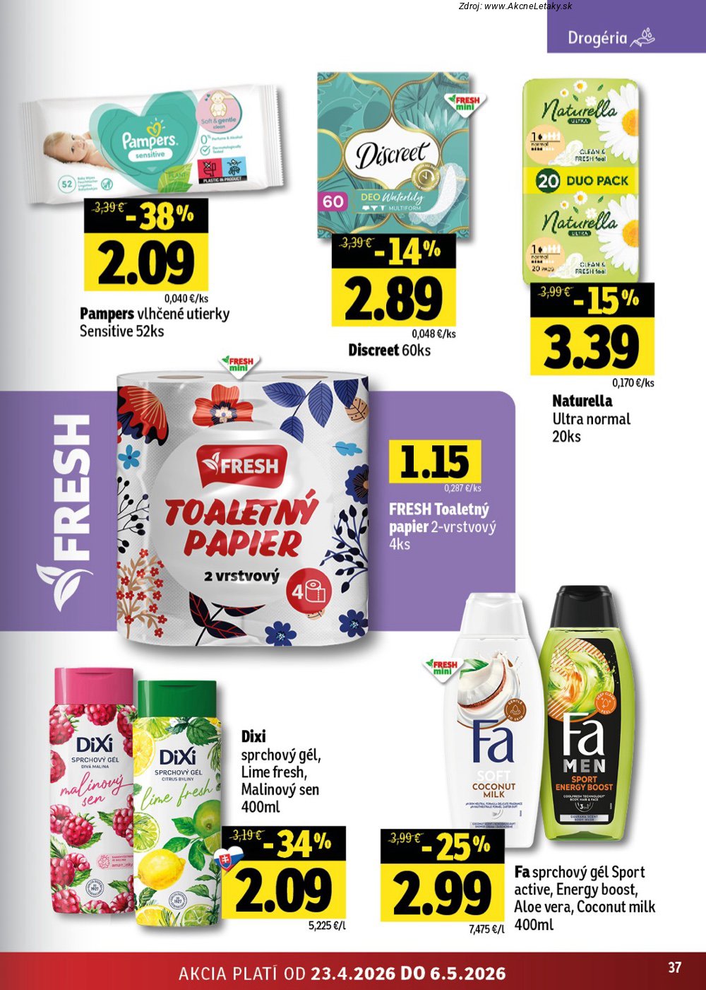 Leták FRESH (23. 4. - 6. 5. 2026) - strana 37 z 46