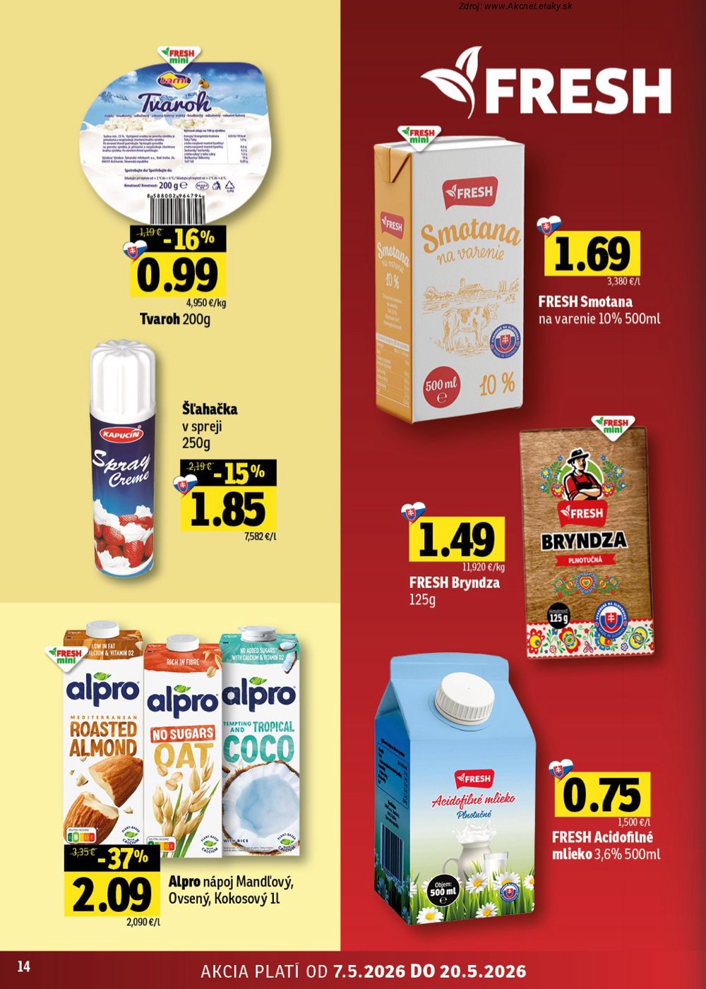 Leták FRESH (7. 5. - 20. 5. 2026) - strana 14 z 50