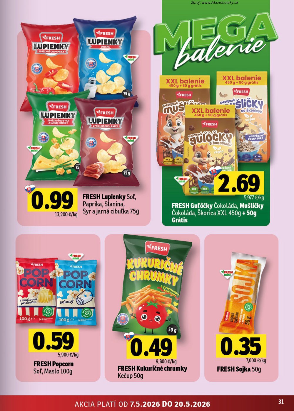 Leták FRESH (7. 5. - 20. 5. 2026) - strana 31 z 50