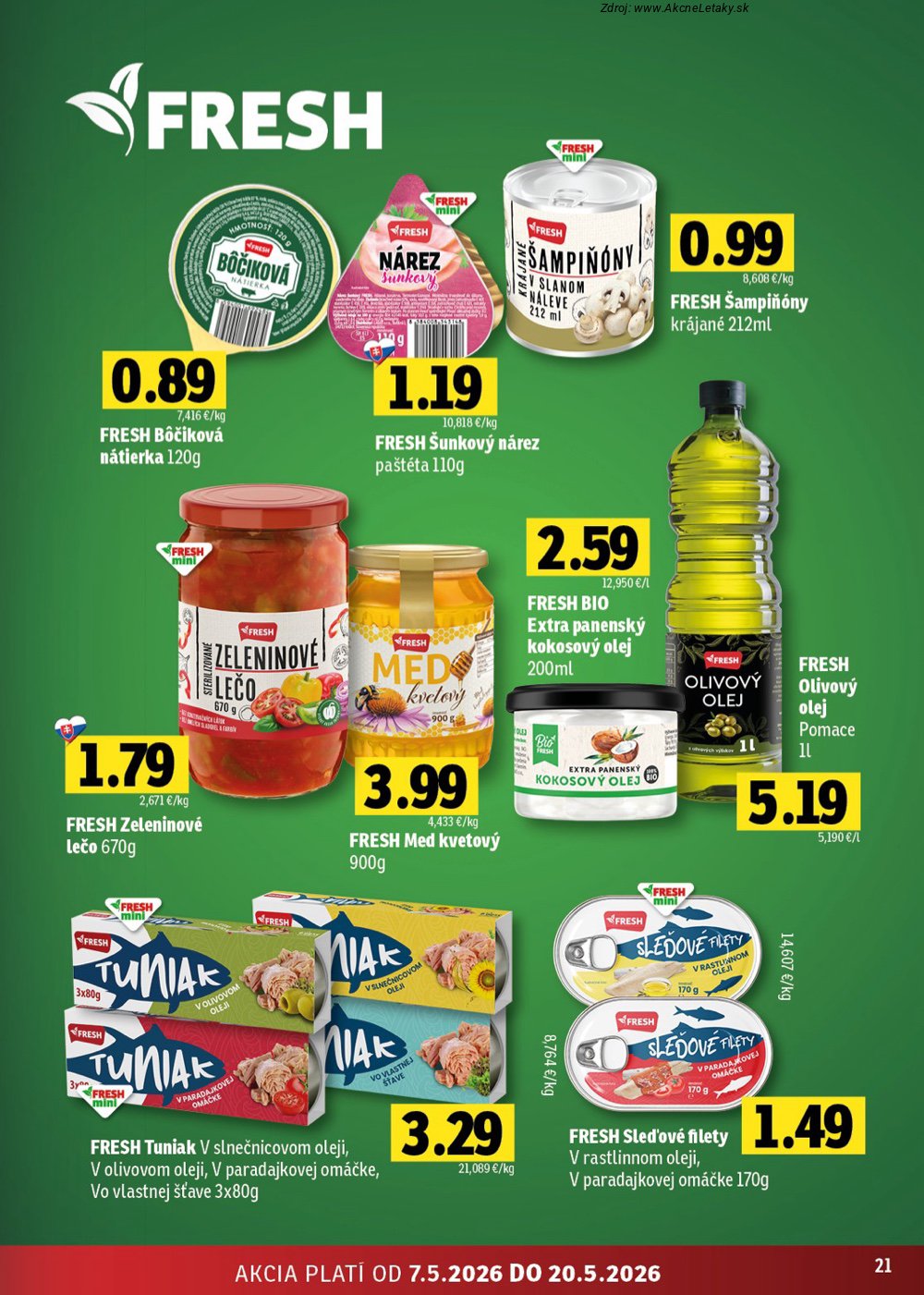 Leták FRESH (7. 5. - 20. 5. 2026) - strana 21 z 46