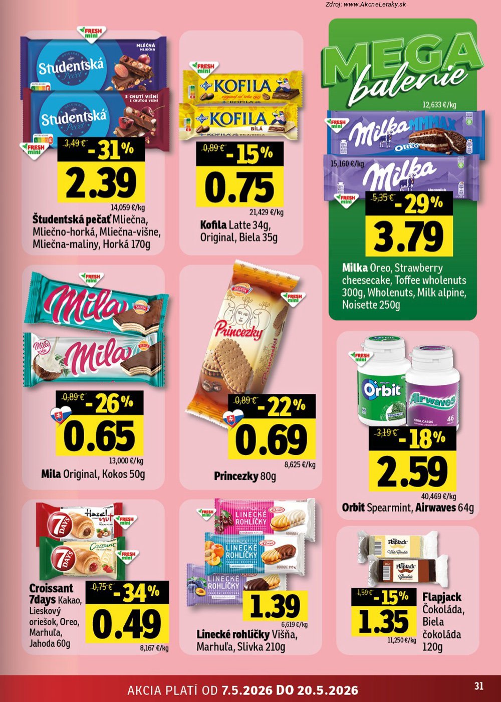 Leták FRESH (7. 5. - 20. 5. 2026) - strana 31 z 46