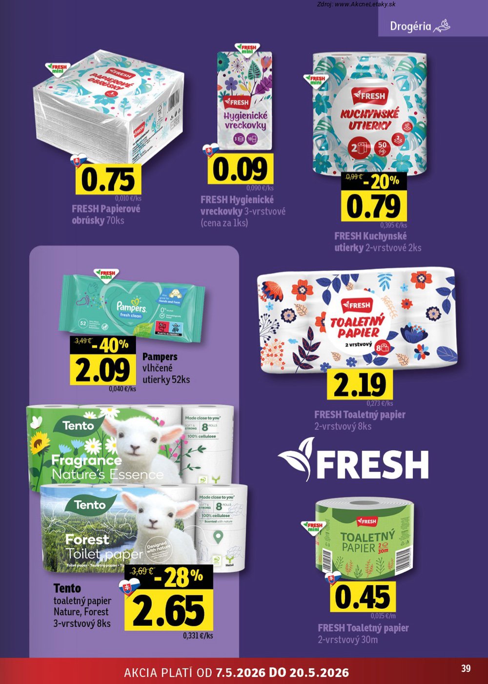 Leták FRESH (7. 5. - 20. 5. 2026) - strana 39 z 46