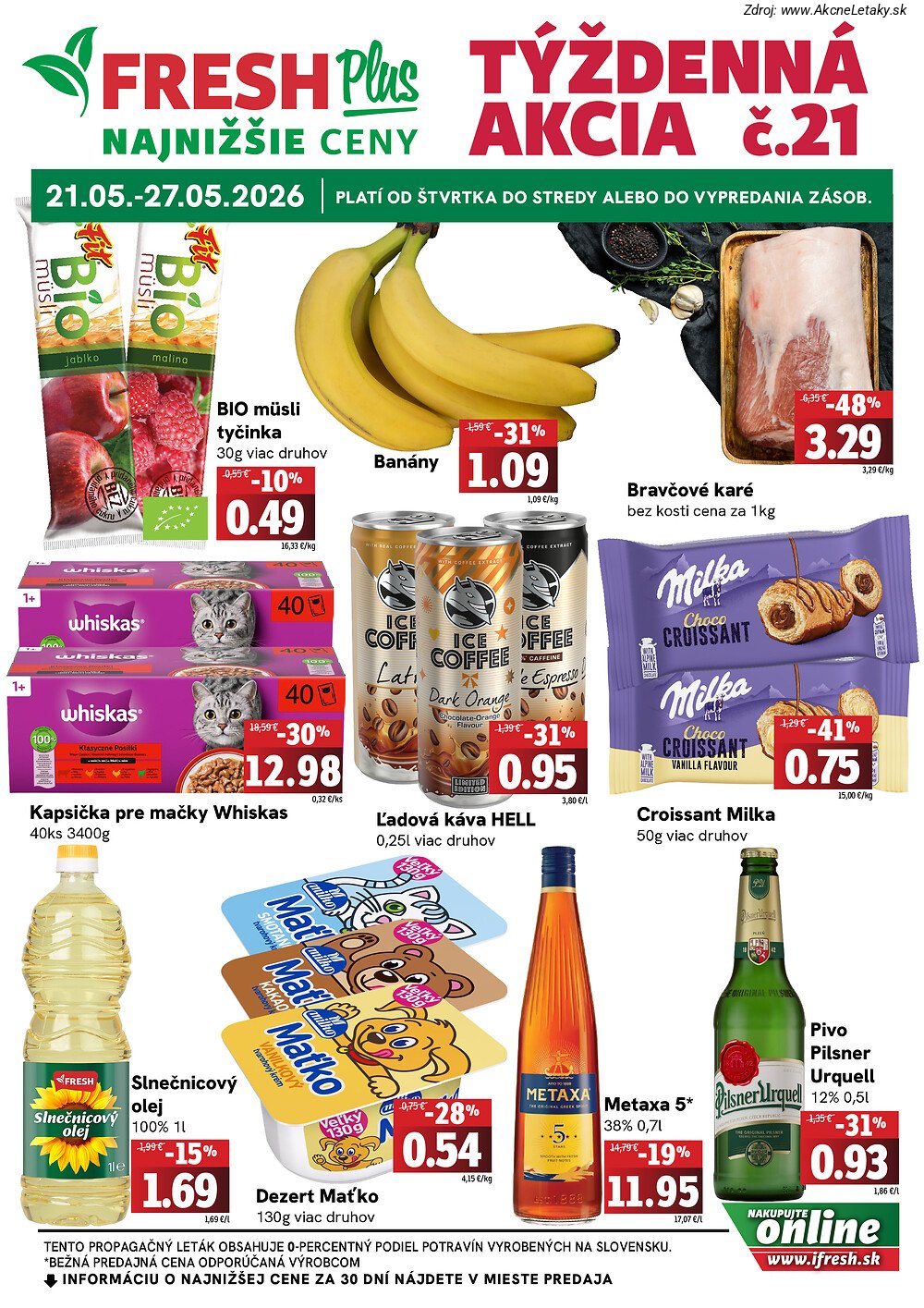 Leták FRESH (21. 5. - 27. 5. 2026) - strana 1 z 4