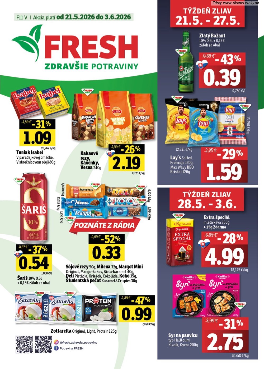 Leták FRESH (21. 5. - 3. 6. 2026) - strana 1 z 46