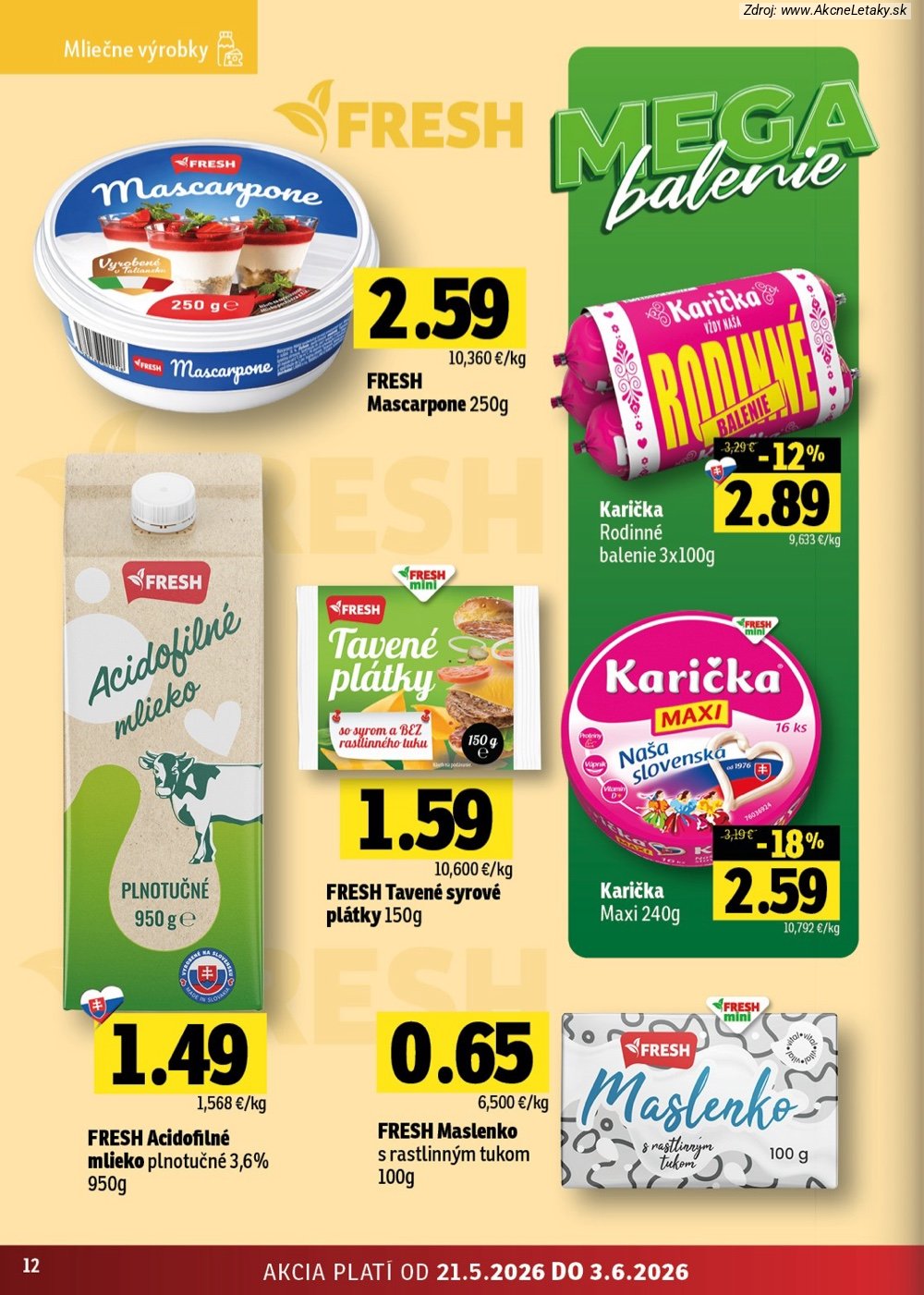 Leták FRESH (21. 5. - 3. 6. 2026) - strana 12 z 46