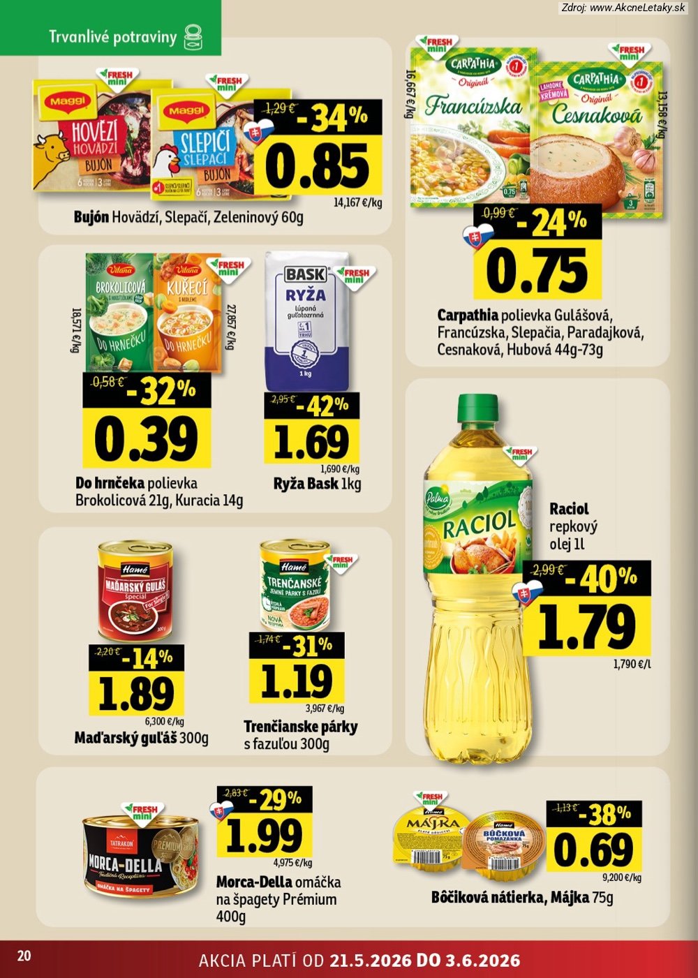 Leták FRESH (21. 5. - 3. 6. 2026) - strana 20 z 46