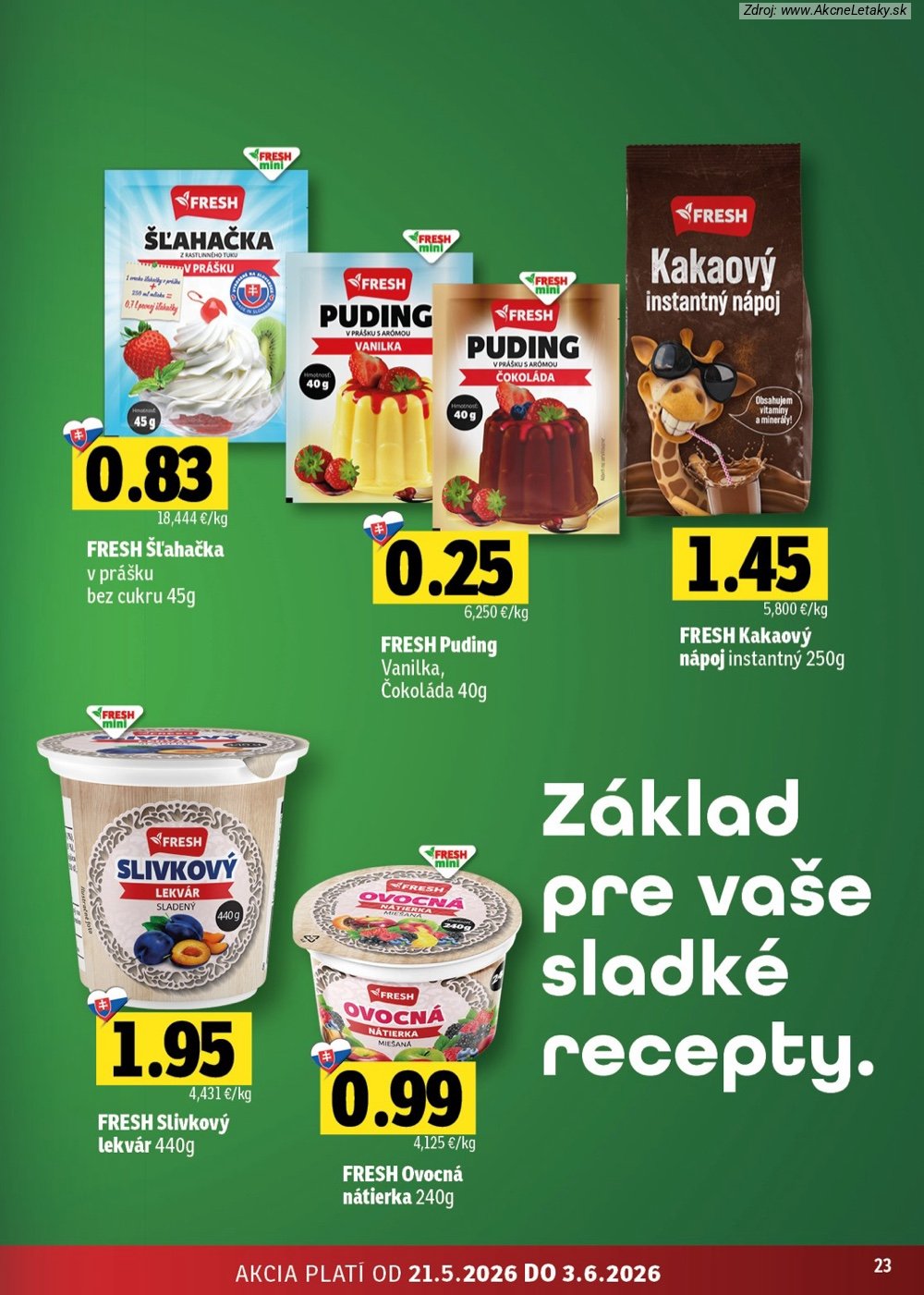 Leták FRESH (21. 5. - 3. 6. 2026) - strana 23 z 46