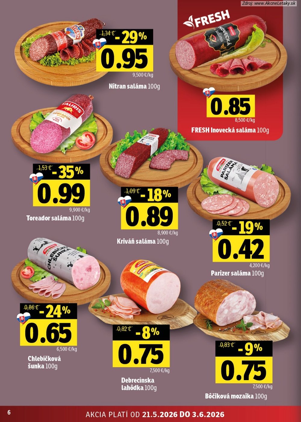Leták FRESH (21. 5. - 3. 6. 2026) - strana 6 z 46