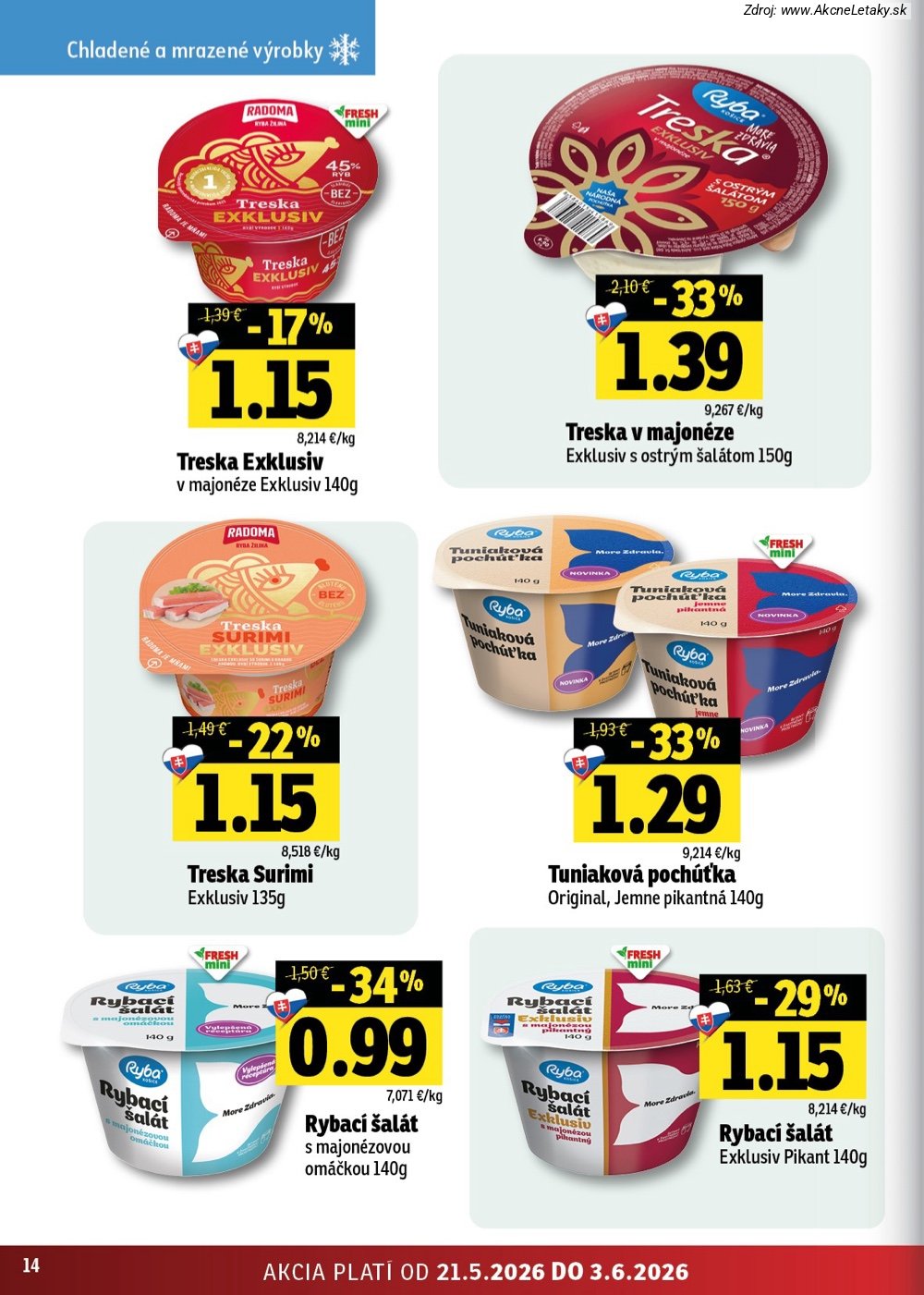 Leták FRESH (21. 5. - 3. 6. 2026) - strana 14 z 42