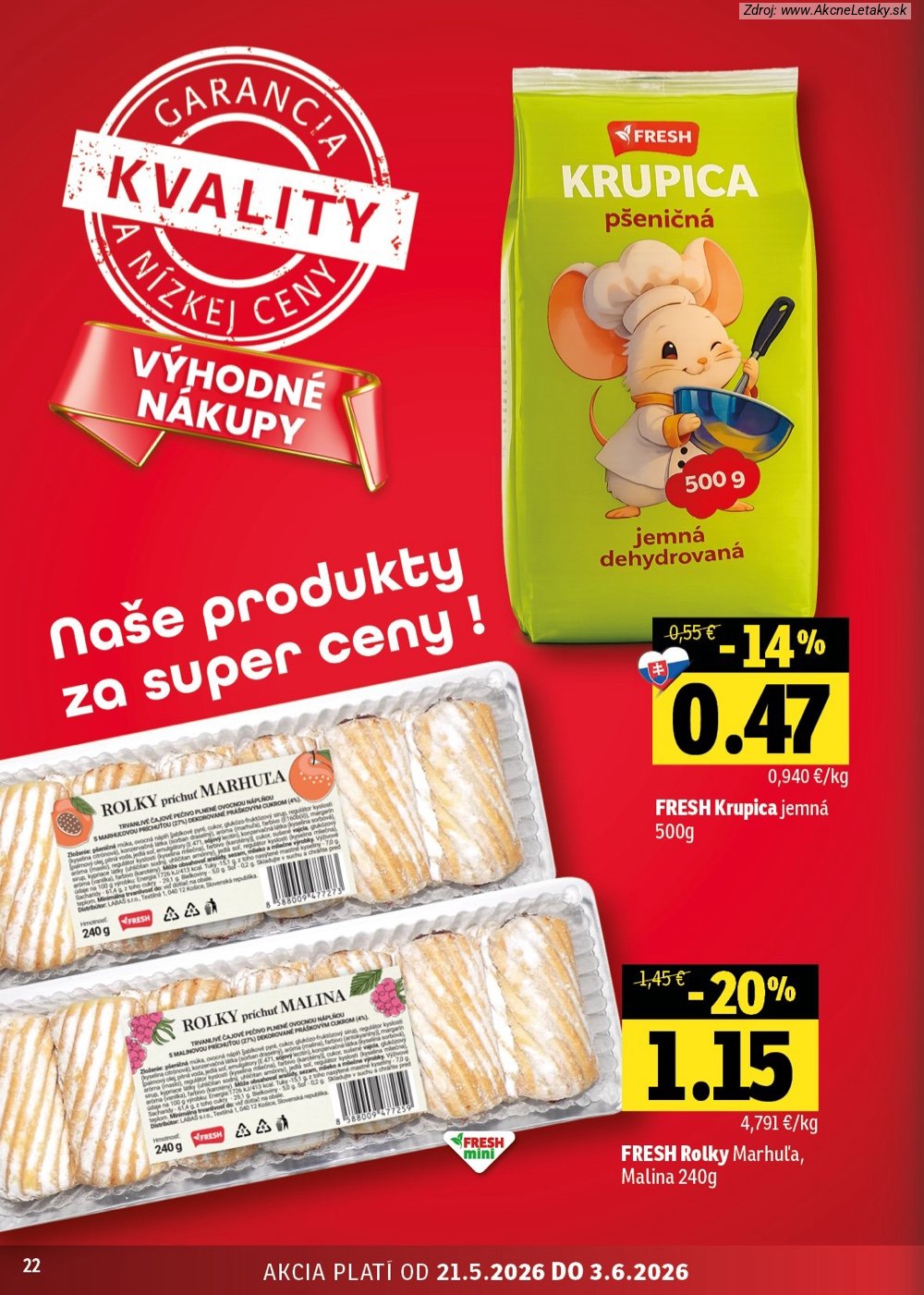 Leták FRESH (21. 5. - 3. 6. 2026) - strana 22 z 42