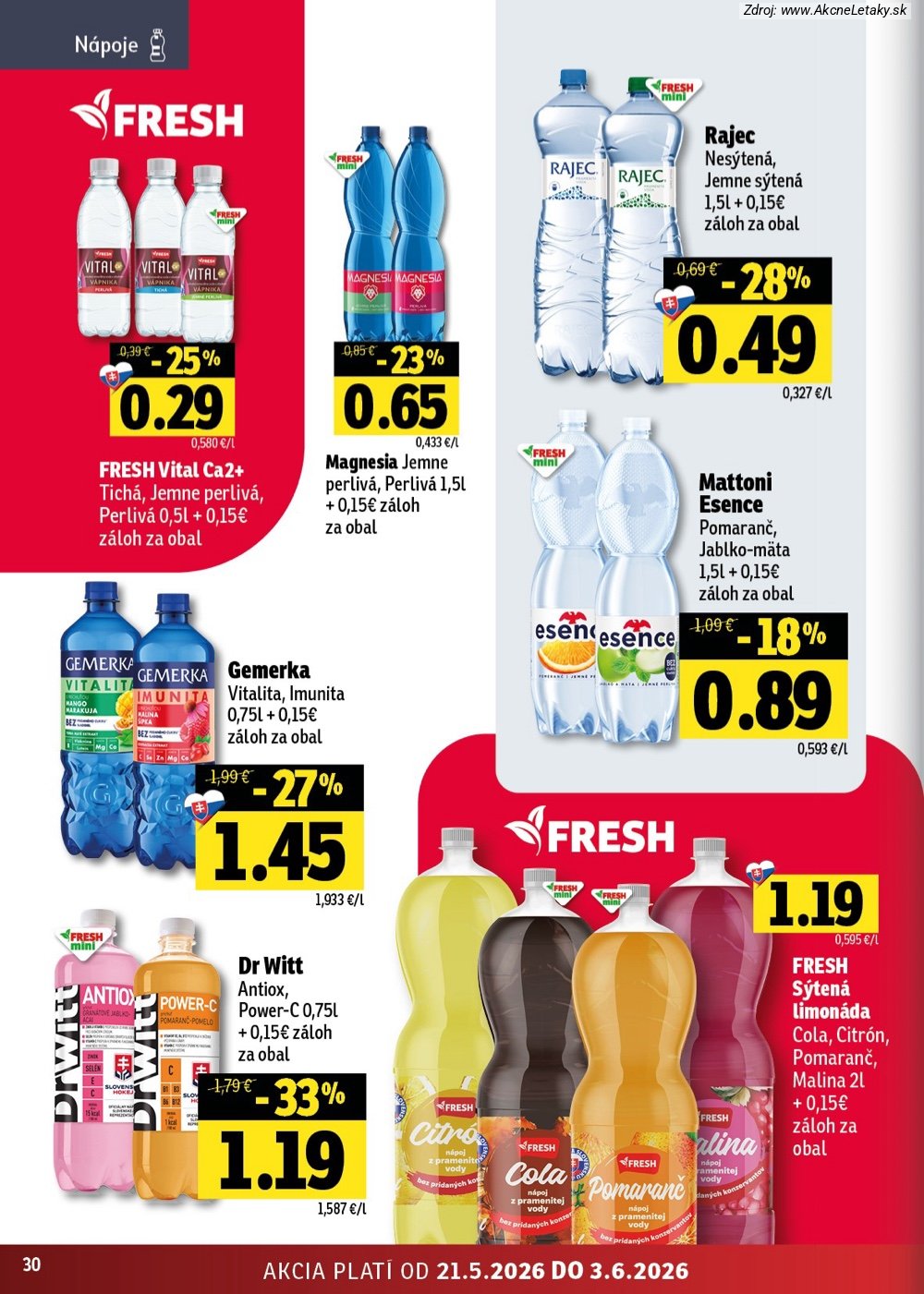 Leták FRESH (21. 5. - 3. 6. 2026) - strana 30 z 42
