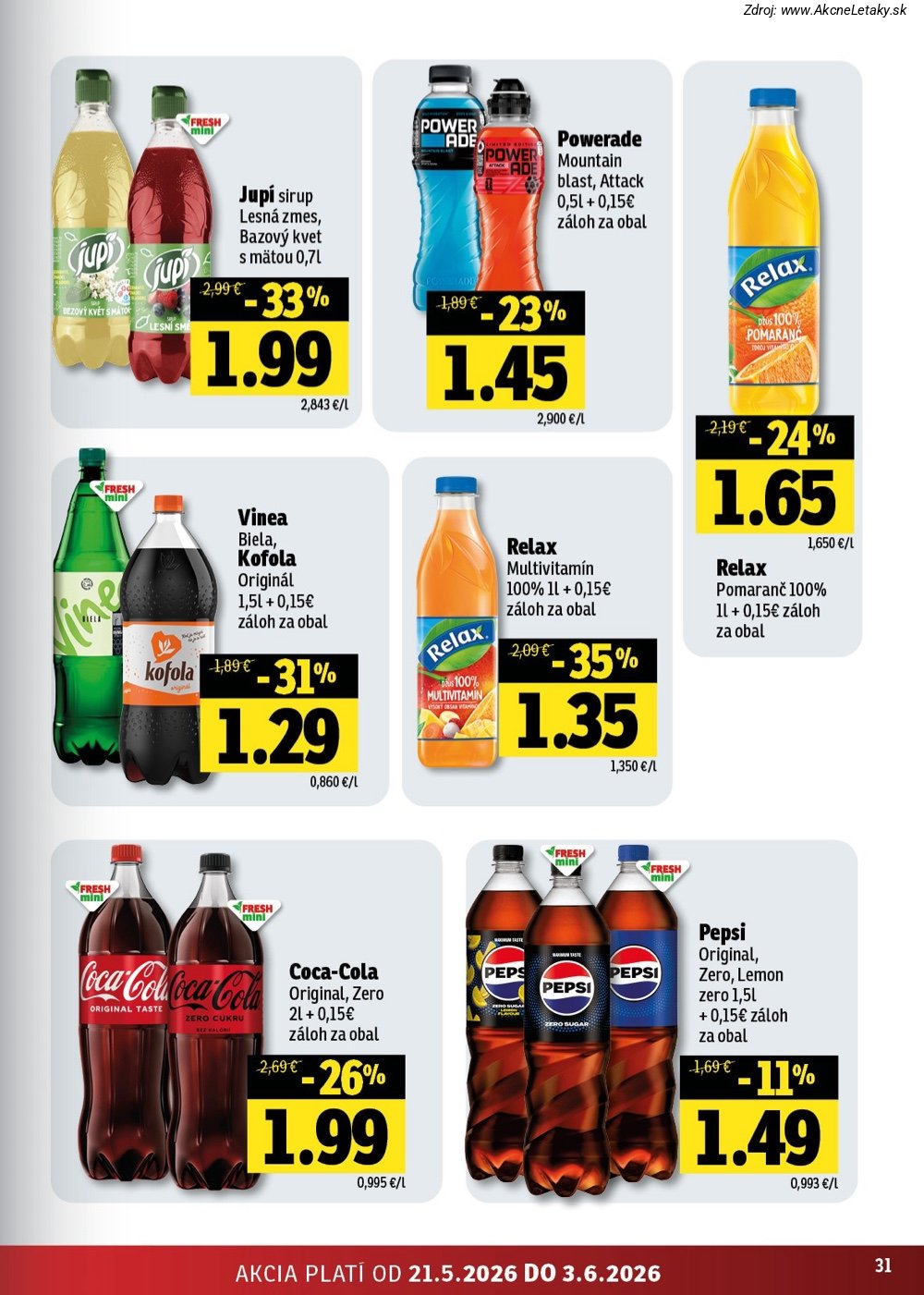 Leták FRESH (21. 5. - 3. 6. 2026) - strana 31 z 42