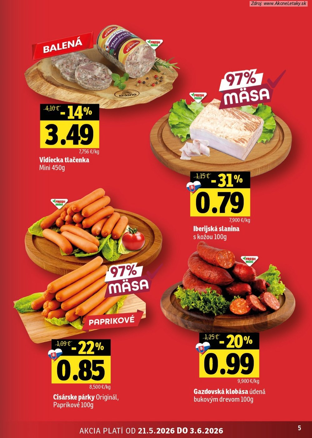 Leták FRESH (21. 5. - 3. 6. 2026) - strana 5 z 42